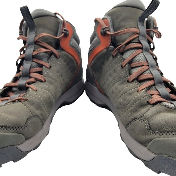 Oboz Sypes Mens 12 Gray Hiking Boots Mid Leather B-Dry Waterproof Camping main image 5